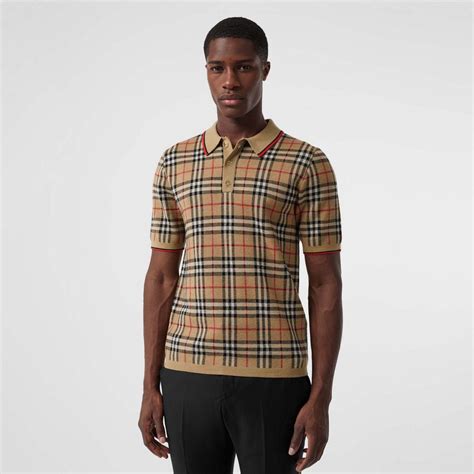 burberry polo a carreaux|Burberry Polo Shirts for Men .